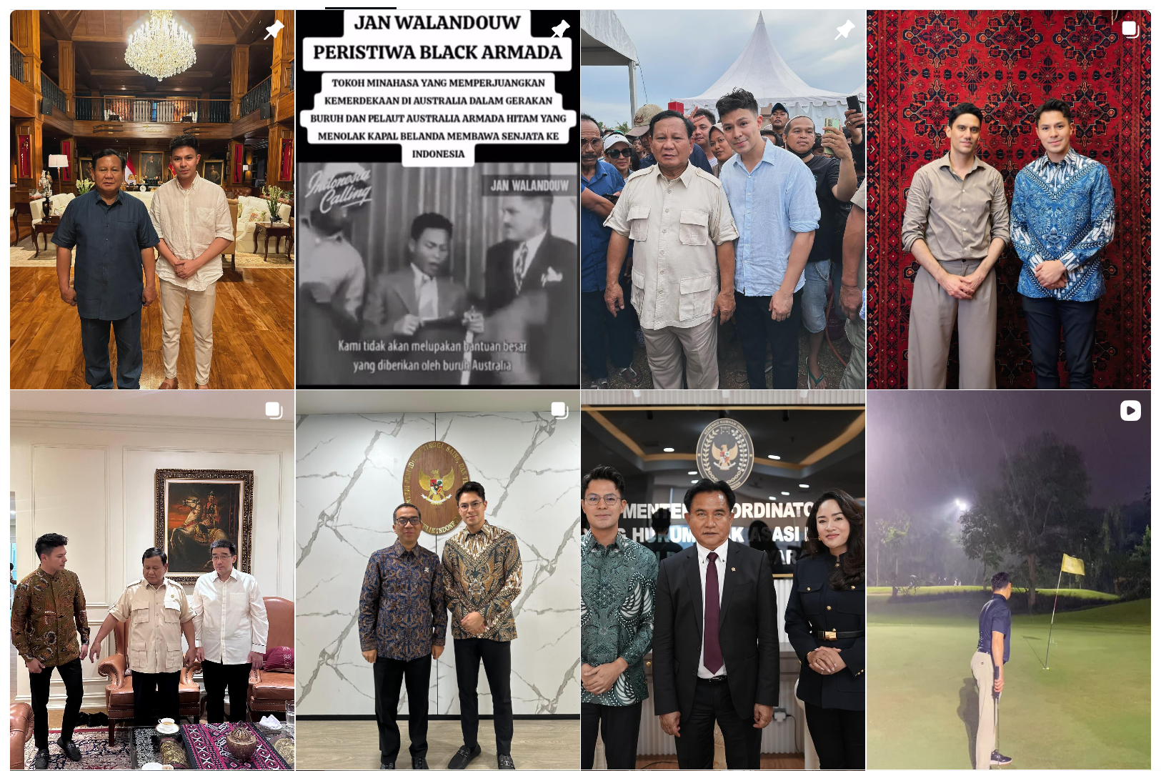 Aktor berubah haluan jadi timses Prabowo di Sulawesi. Pernah kuliah Agribisnis tapi drop out di 2017.